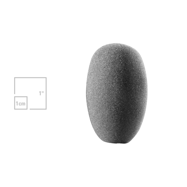 EGG-SHAPED FOAM WINDSCREEN (BLACK)